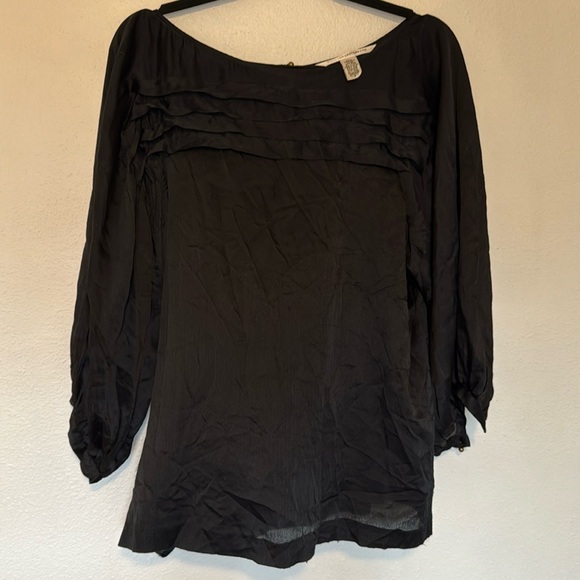 Diane Von Furstenburg Silk Blouse Size Small - Picture 1 of 6